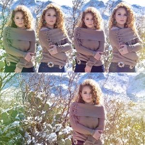 Off the shoulder sweater